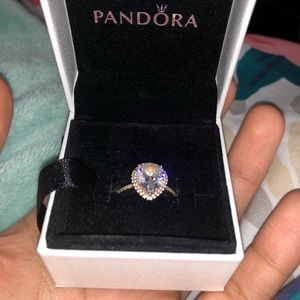 Pandora rose gold Teardrop ring